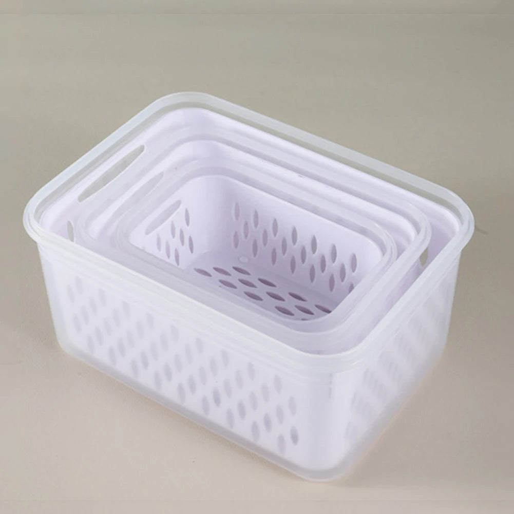 Cryon Washbox - Food Containers with Strainer | 4PCS 